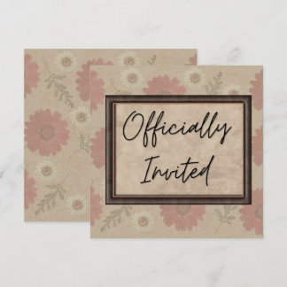 Classic Floral Invitation