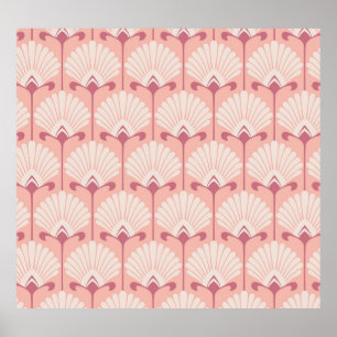 Classic Floral: Seamless Vintage Pattern Poster