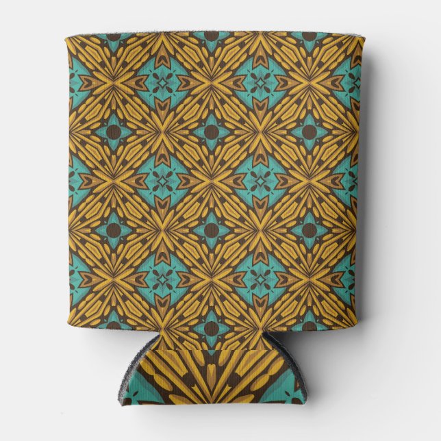 Classic Floral: Timeless Vintage Pattern. Can Cooler (Front)