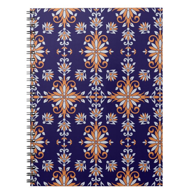 Classic Floral: Timeless Vintage Pattern Notebook (Front)