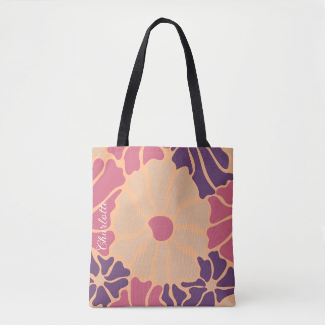 Classic Floral Tote Bag (Front)