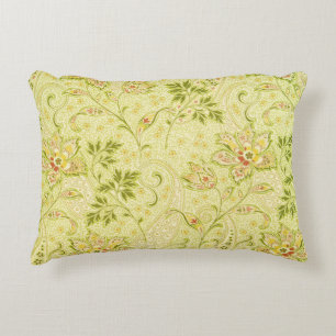 Classic Floral Wallpaper: Old Elegance Accent Pillow