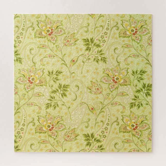Classic Floral Wallpaper: Old Elegance Jigsaw Puzzle (Vertical)