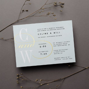 Classic Flourish Monogram Rehearsal Dinner