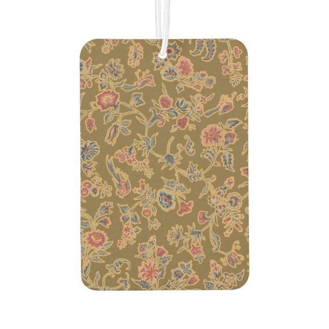 Classic Flower Chintz Pretty Soft Floral Design Air Freshener (Back)