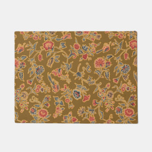 Classic Flower Chintz Pretty Soft Floral Design Doormat