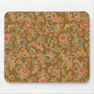 Classic Flower Chintz Pretty Soft Floral Design Mouse Pad