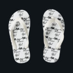 Classic Flower Girl Wedding Flip Flops<br><div class="desc">Classic Flower Girl Wedding Flip Flops</div>