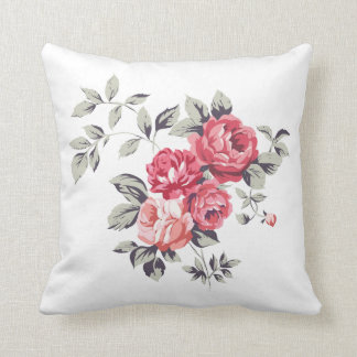 classic flower throw pillow