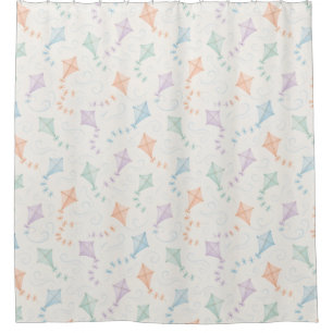Classic Flying Kites Pattern in Pastel Tone