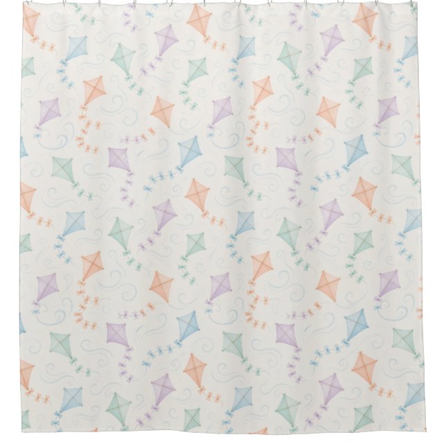 Classic Flying Kites Pattern in Pastel Tone (Front)
