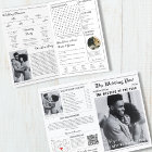 Classic Folded Mariage Newspapers Programme Jeux