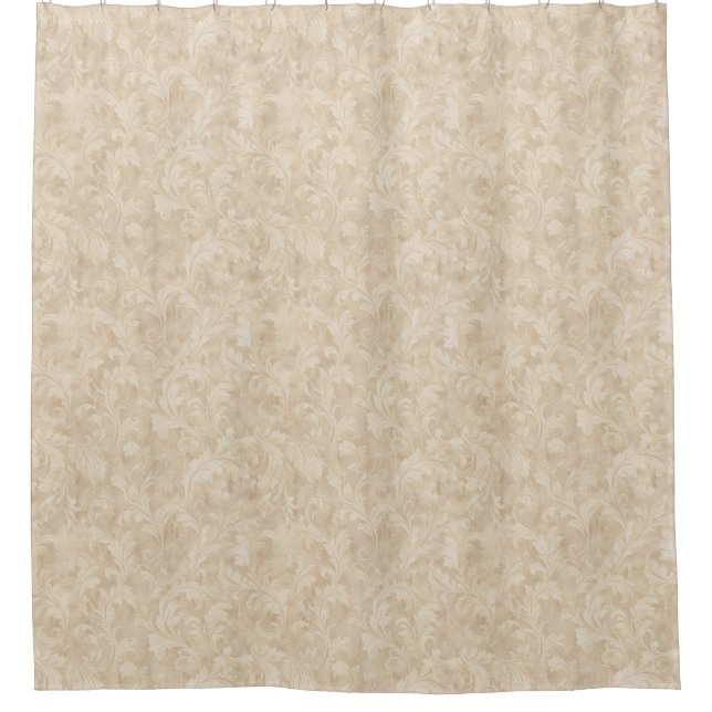 Classic Foliage Leaves in Warm Beige (Front)