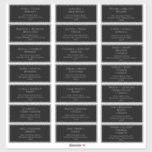 Classic Font | Black Wedding Guest Address Labels<br><div class="desc">These classic font | black wedding guest address labels are perfect for your simple black and white minimal modern boho wedding. The design features formal shabby chic typography. The look will go well with any wedding season: spring, summer, fall, or winter! Please feel free to reach out with any questions...</div>