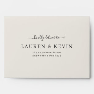 Classic Font Sage Colour w/ Return Address 5x7 Env Envelope