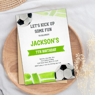 Classic Football Party Theme Invitation