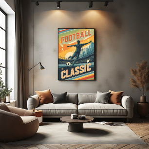 Classic Football Vintage Canvas Print