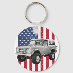 Classic ford bronco keychain