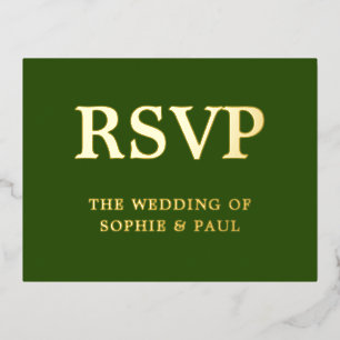 Classic Forest Green Chanson Choice Foil Carte RSV