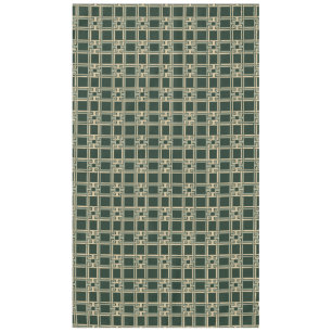 Classic Forest Green Greek Key Pattern Tablecloth