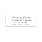 Classic Formal Couple Names Wedding Return Address