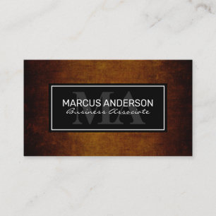 Classic Frame   Brown Rustic Texture Appointment Card