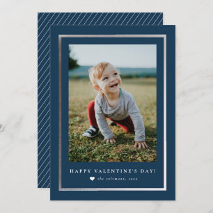 Classic Frame Portrait Photo Valentine's Day  Note Card