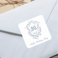 Classic French Victorian Blue 90th Birthday Party