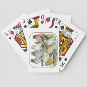 Classic Frill Pigeons Blondinettes Playing Cards