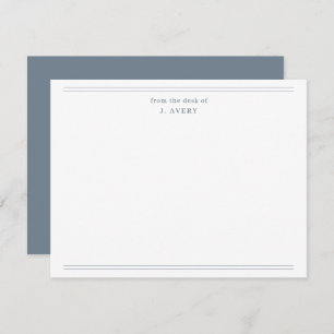 Classic From The Desk Of Slate Grey Card