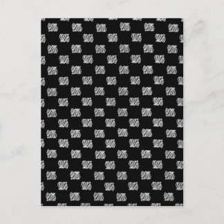 classic fuckyou pattern postcard