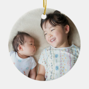 Classic Full Photo Noël Ornement de Noël