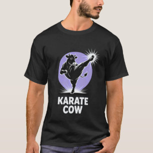 Classic Funny Karate Cow Silhouette Martial Arts A T-Shirt