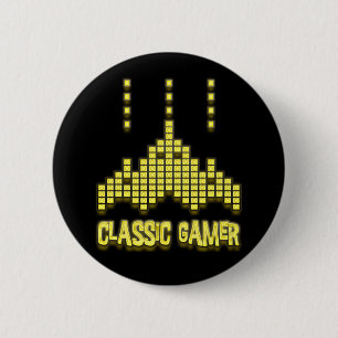 CLASSIC GAMER 2 INCH ROUND BUTTON