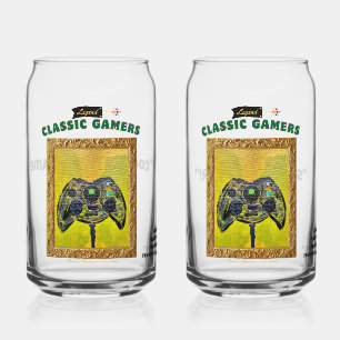 Classic Gamer Sick Box Couples Set Can Glass