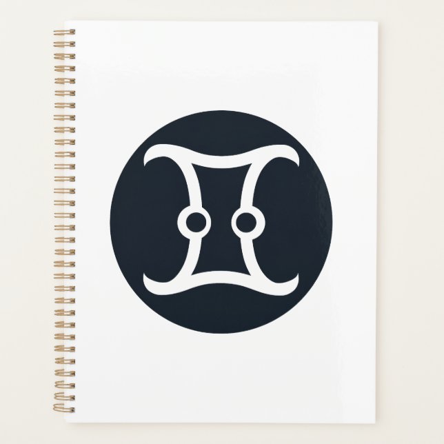 Classic Gemini Symbol Planner (Front)