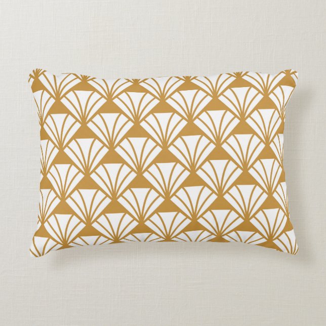 Classic Geometric: Art Deco Elegance. Accent Pillow (Front)
