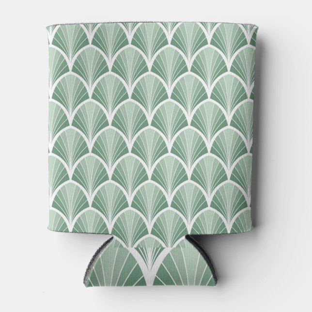 Classic Geometric: Art Deco Seamless Style Can Cooler (Front)