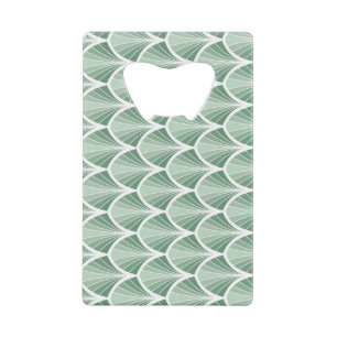 Classic Geometric: Art Deco Seamless Style Credit Card Bottle Opener