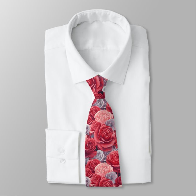 Classic Gifts For Guys Rose Tie (Tied)