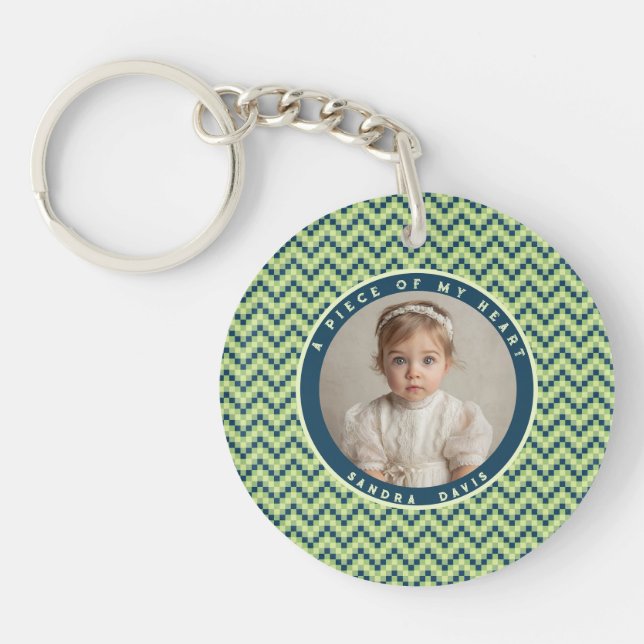 Classic Gifts For Him Stripe Pattern Keychain (Front)