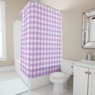 Classic Gingham Check Plaid Pattern Lilac   