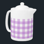 Classic Gingham Check Plaid Pattern Lilac<br><div class="desc">Modern summer trend picnic blanket gingham plaid tartan pattern. Pastel tones aesthetic. Cute gingham design for modern home decor interior design. Colourful boho peach gingham pattern. Pastel gingham home decor and gifts. Pastel lavender purple violet gingham pattern design home decor.</div>
