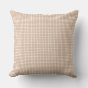 Classic Gingham Checks Dusty Blush Pink Baby Girl  Throw Pillow
