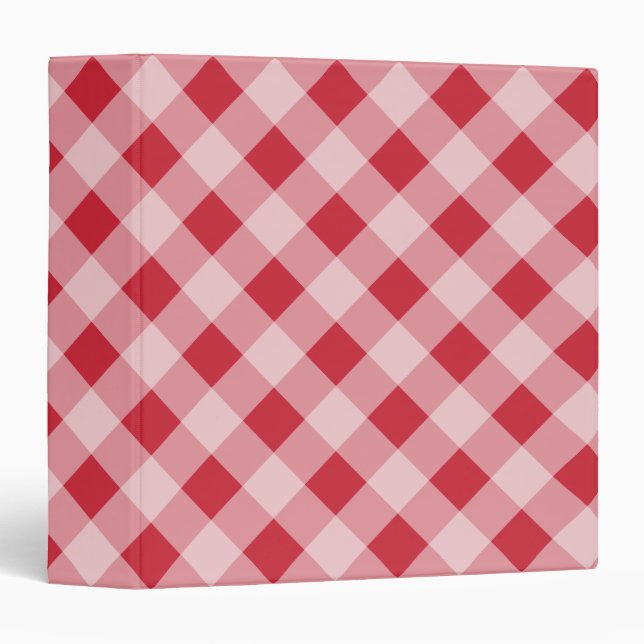 Classic Gingham Cookbook Recipe Binder Gift (Front/Spine)