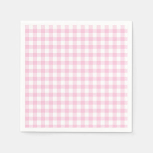 Classic Gingham Light Pink Napkin