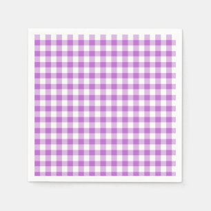 Classic Gingham Orchid Purple Napkin