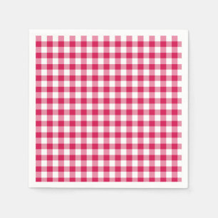 Classic Gingham Raspberry Napkin