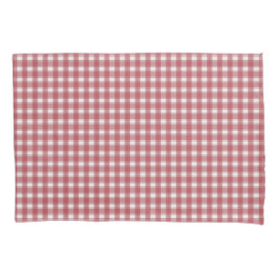 Classic Gingham Red Pillowcase