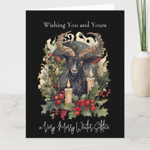 Classic Goat Yule Card